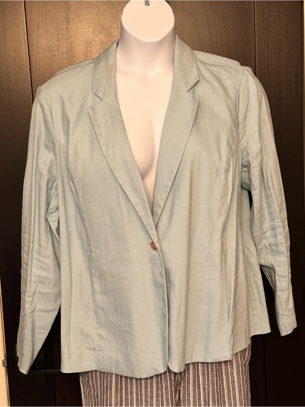 J. Jill Linen Blazer - Mint Green
